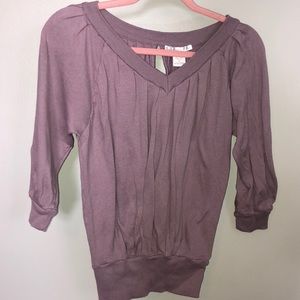 Charlotte Russe purple cotton sweater S